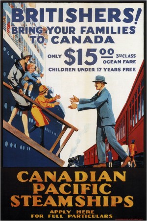 Canadian Pacific Steamships Vintage Travel Poster